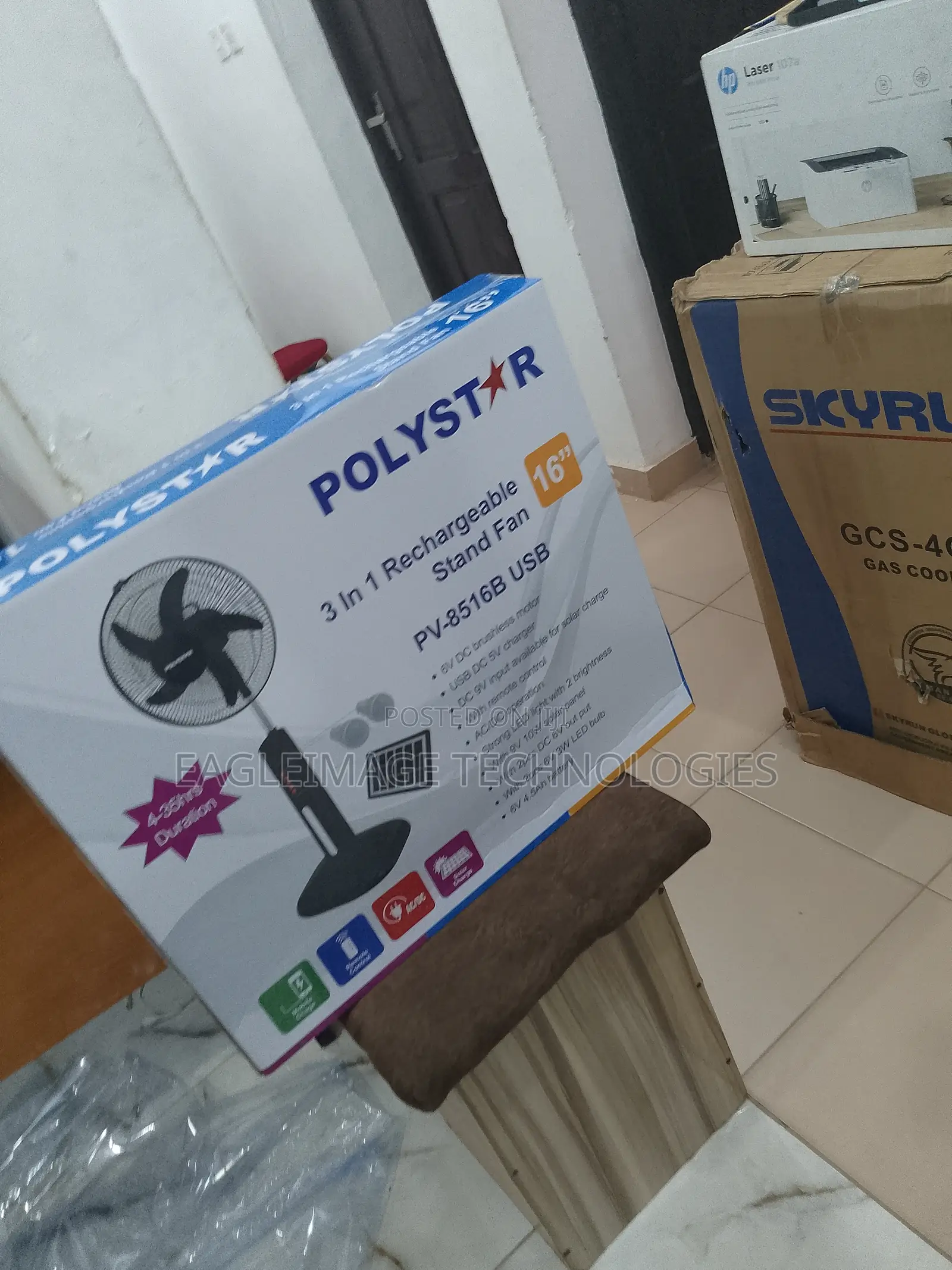Unique Rechargeable Standing Fan