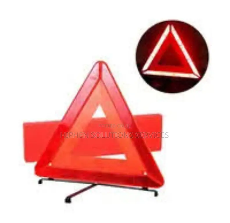 Road Triangle Reflector Pause Sign