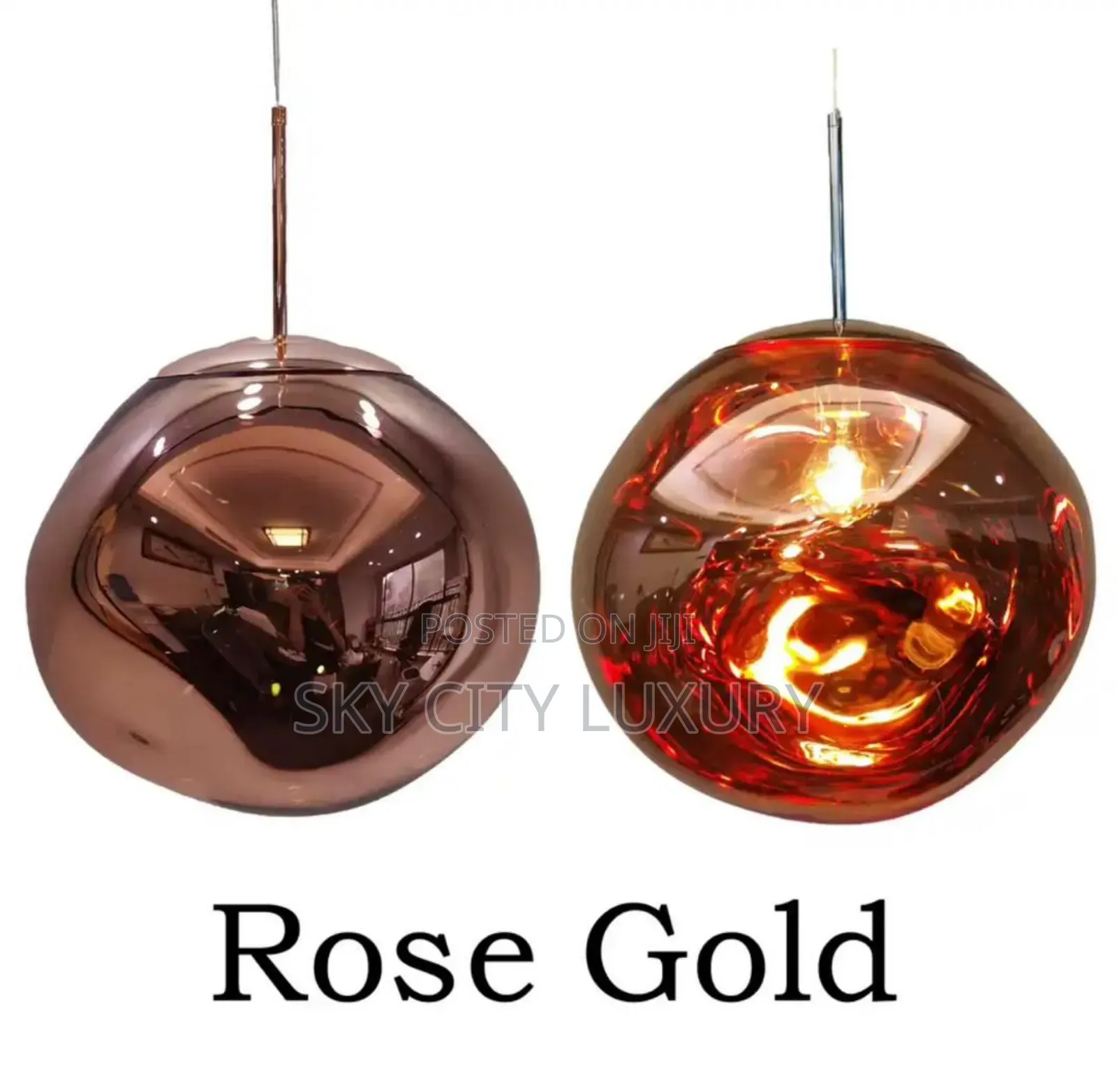 Silver Glass Pendant Light