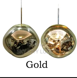 Silver Glass Pendant Light