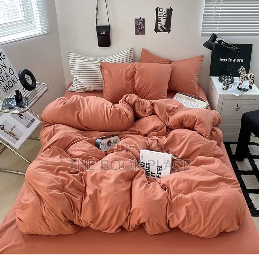 Cotton Plain Bedsheet With Pillow Case
