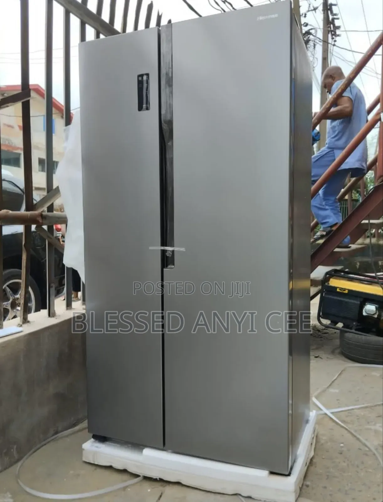 Hisense 516l Side by Side Fridge Led Display Energy Saving