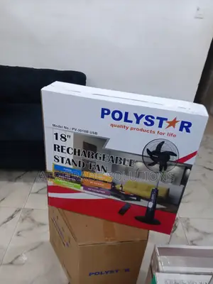 Quality Polystar 18 Inches Pv-3018b Rechargeable Fan