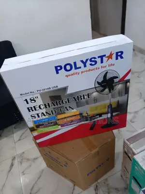 High Quality Polystar 18 Inches Pv-3018b Rechargeable Fan