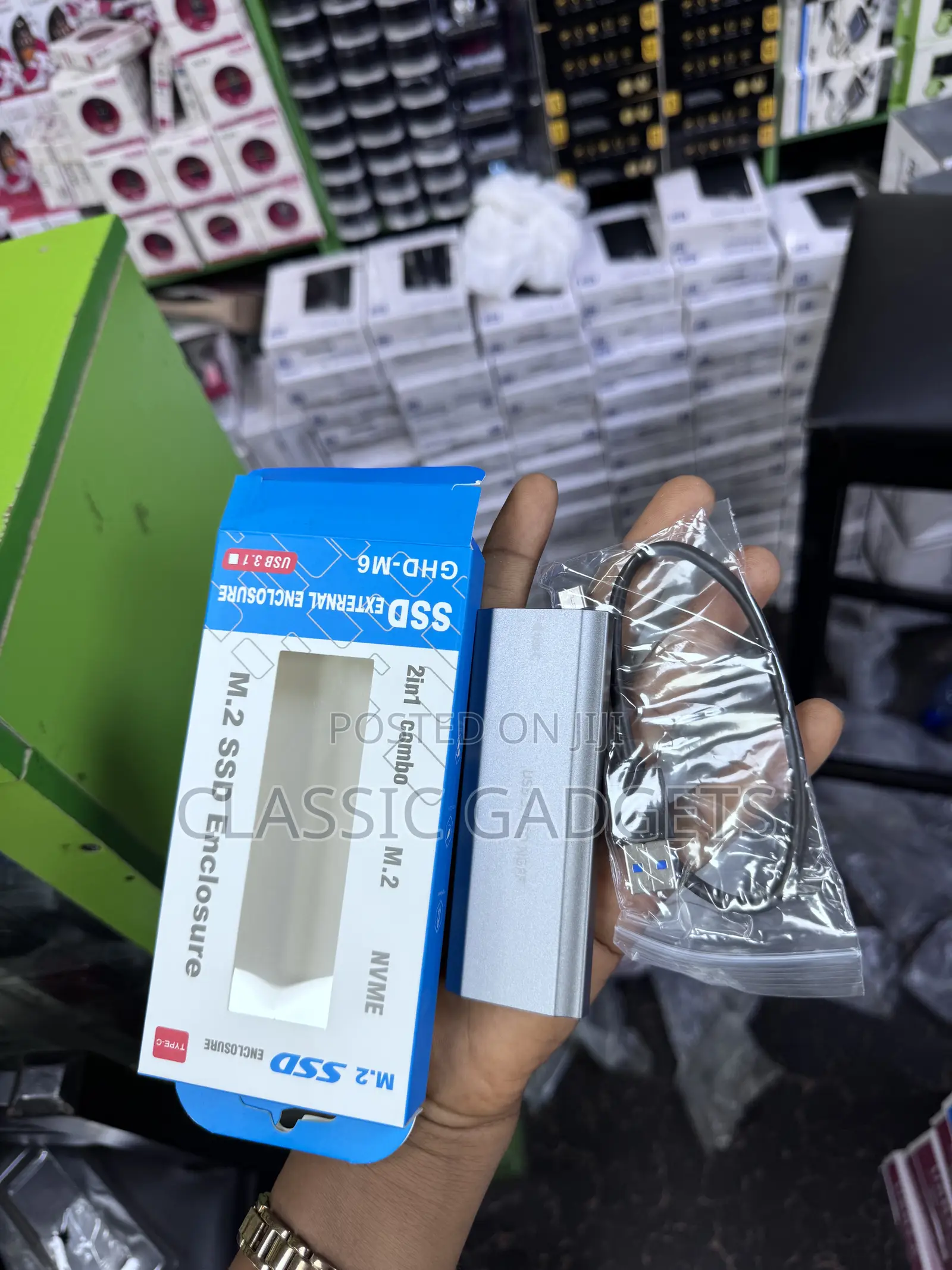M.2 (Ngff Nvme) 2-in-1 Usb 3.1 Ssd Enclosure