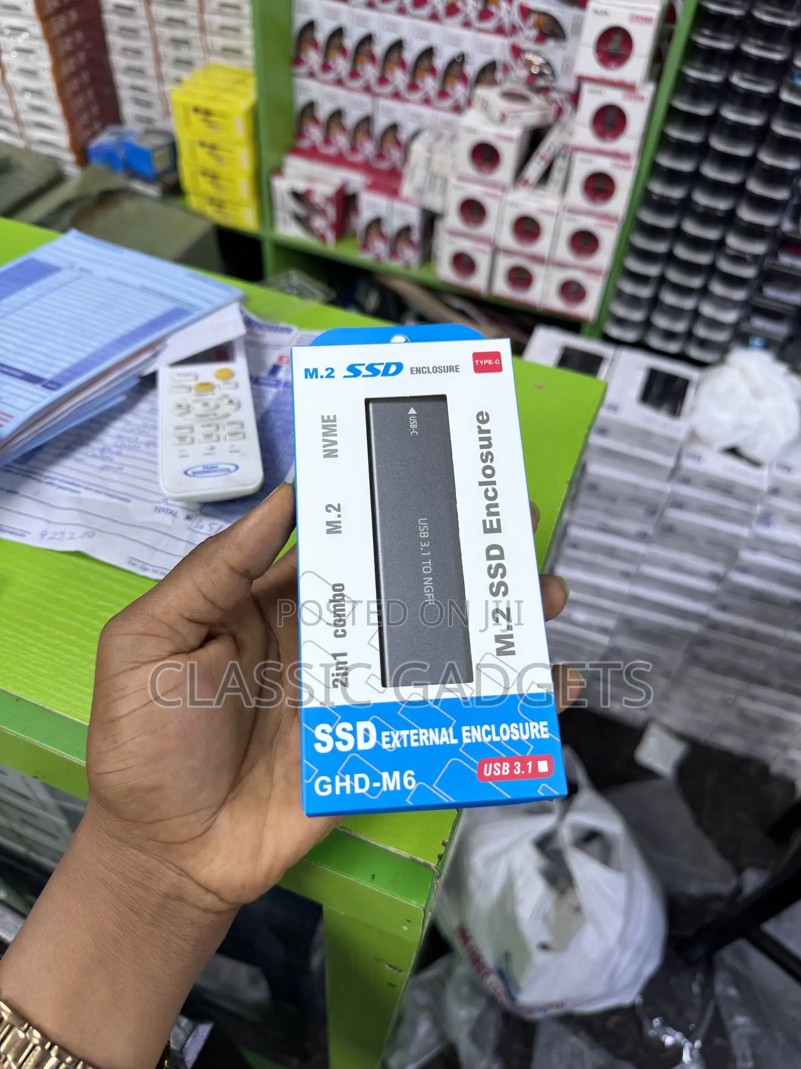 M.2 (Ngff Nvme) 2-in-1 Usb 3.1 Ssd Enclosure