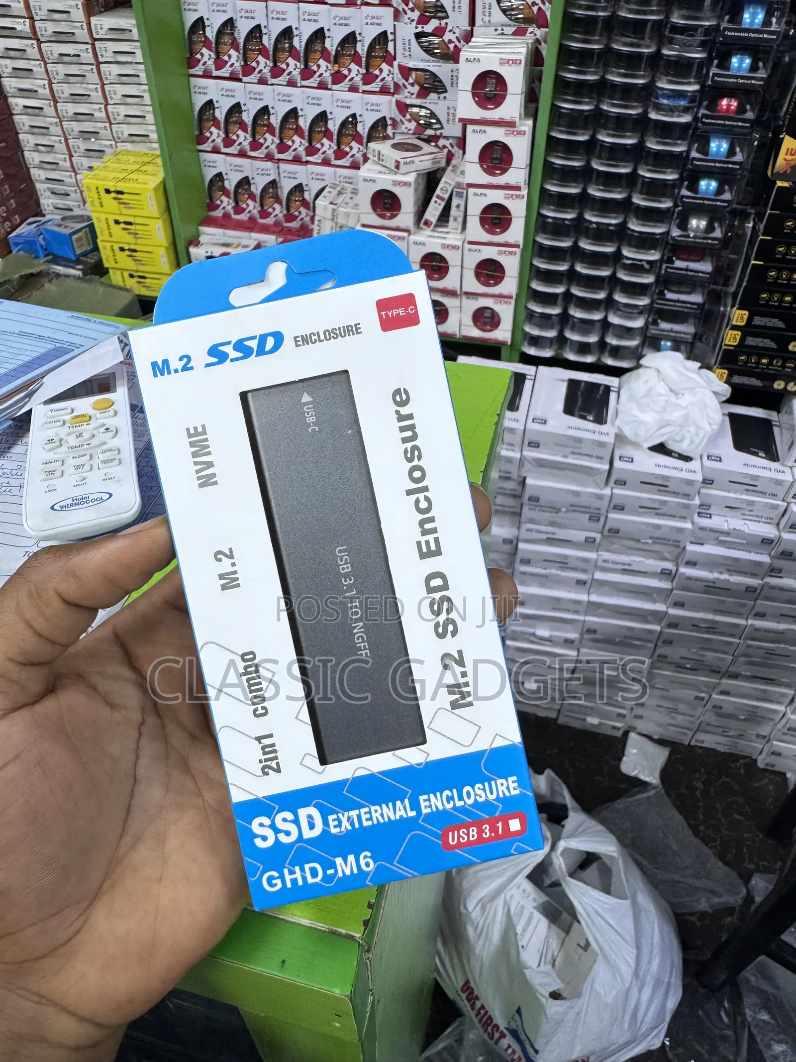 M.2 (Ngff Nvme) 2-in-1 Usb 3.1 Ssd Enclosure