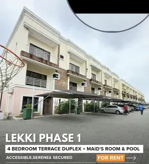 4bdrm Duplex in Lekki Phase 1 for rent