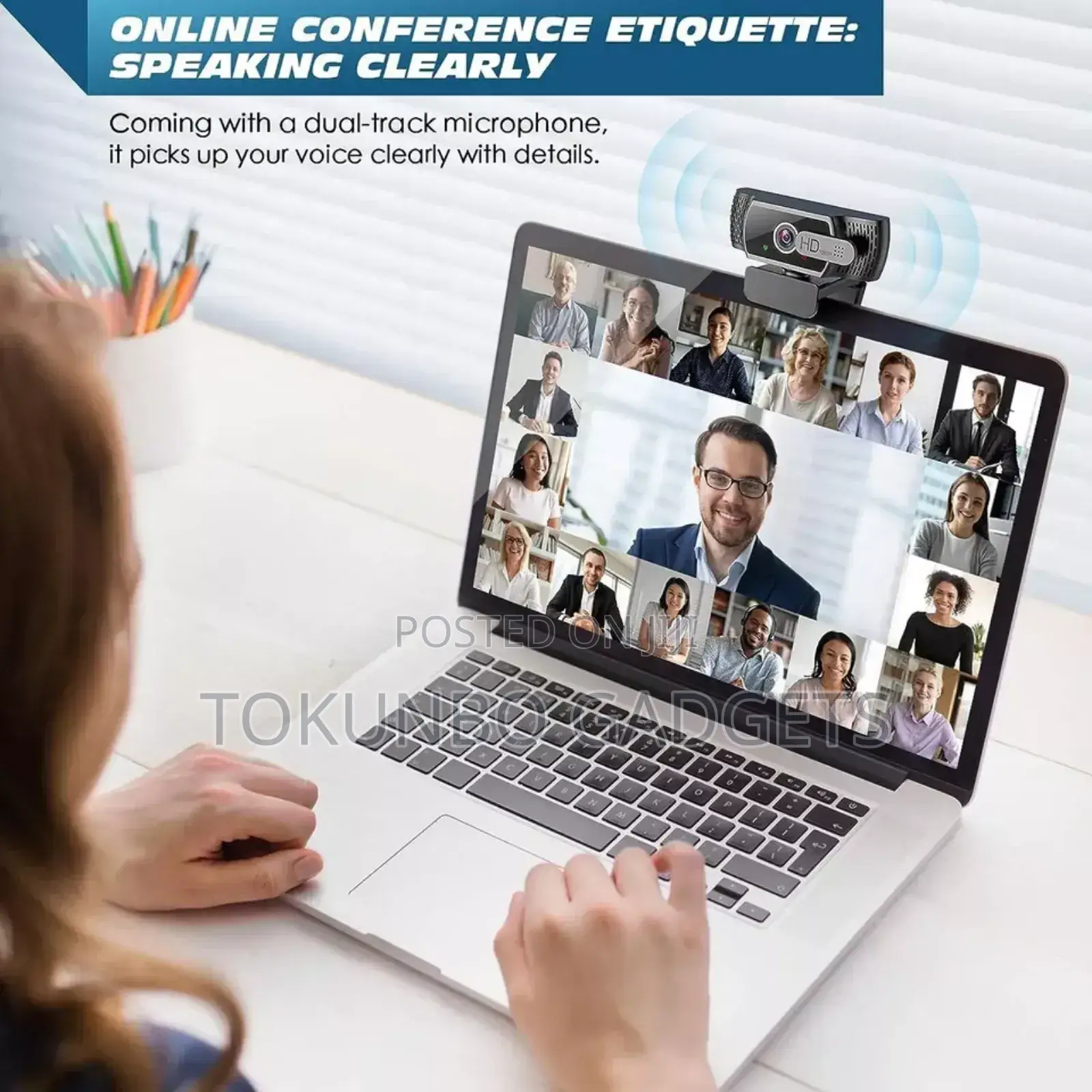 Webcam for Pc With Microphone1080p FHD Webcam,Plug and Play