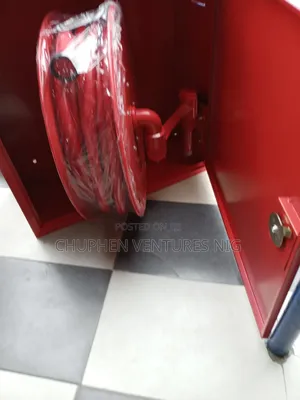 Firefighter Hose Reel With The Cabinet