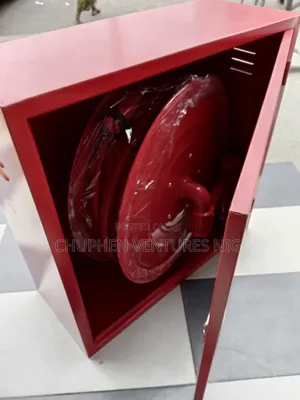 Firefighter Hose Reel With The Cabinet