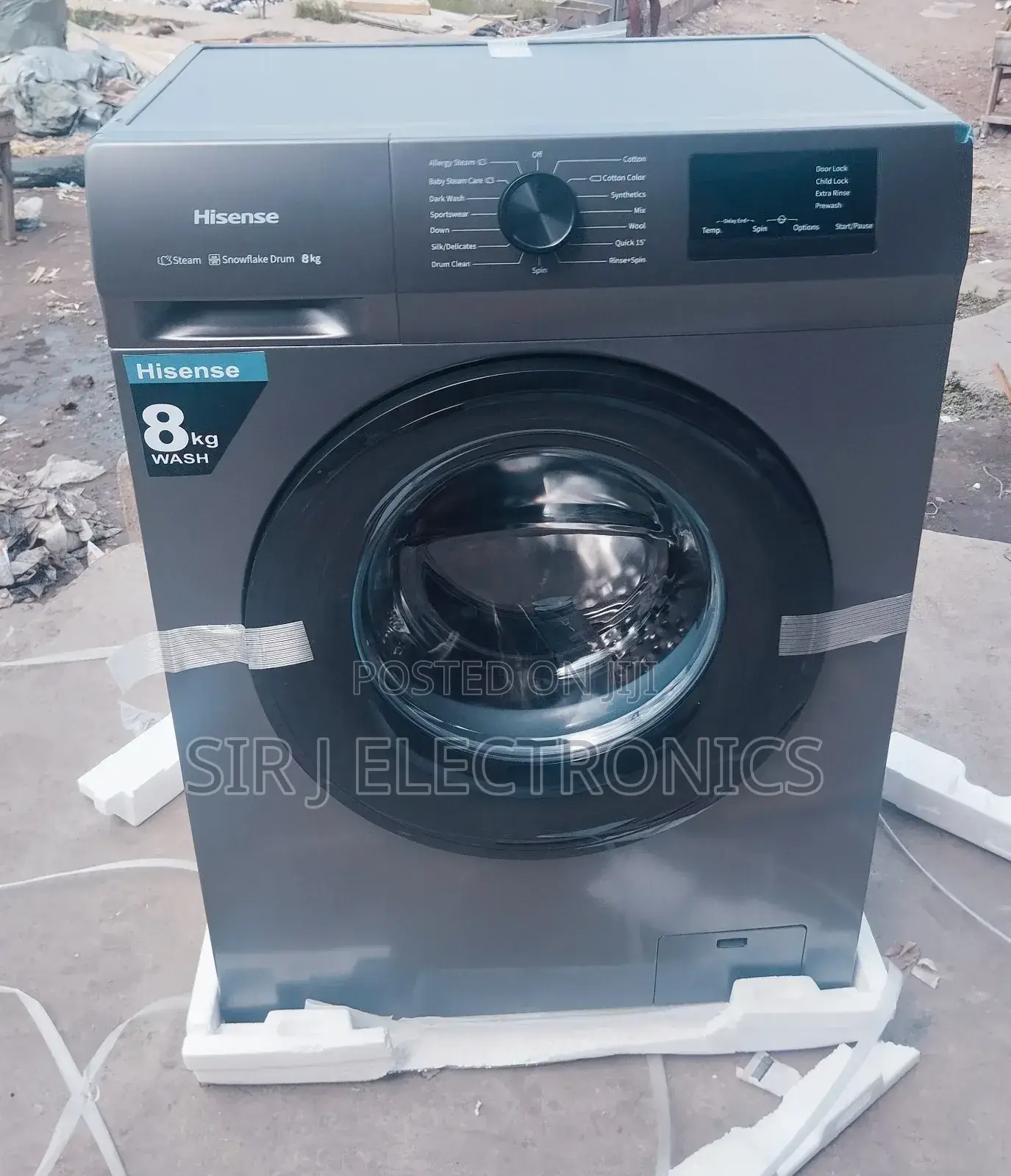 8KG Hisense Automatic Washing Spinning Machine Frontloader