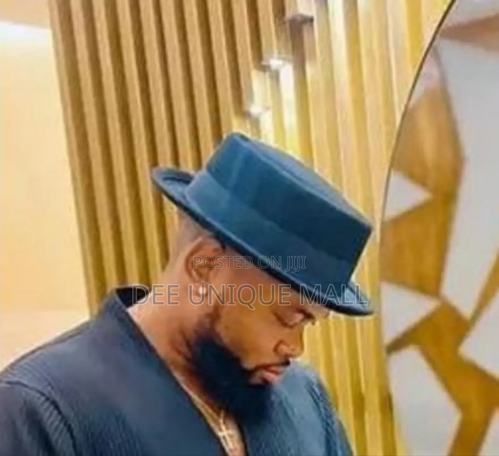 Fancy Hat With Short Brim