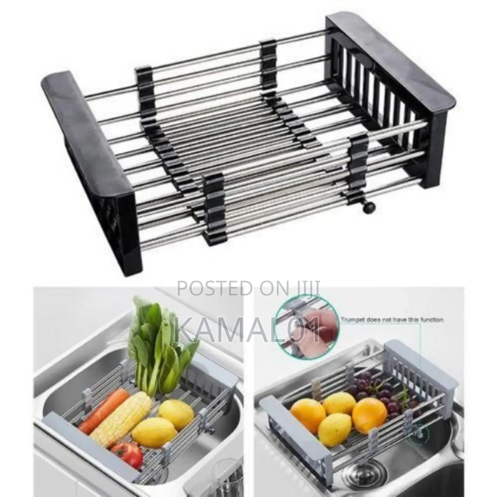 Dish Drying Rack Expendable Multiple Uses Stainless Steel