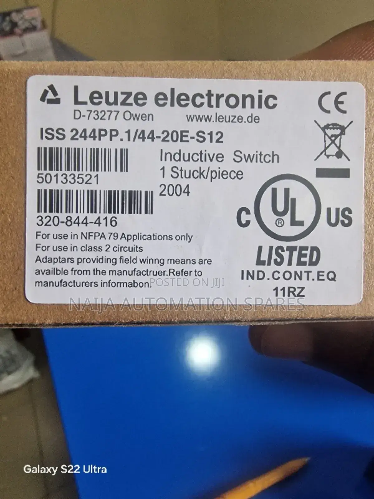 Leuze Inductive Sensor | Iss 244pp.1/44-20e-S12