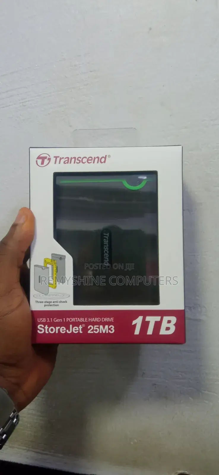 Transcend USB 3.1 Gen 1 Portable Hard Drive 1tb