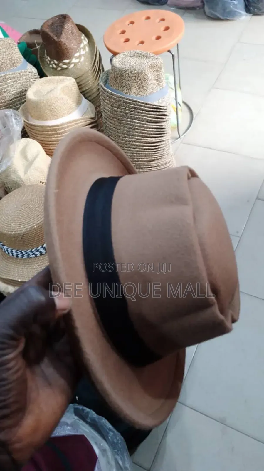 Fancy Hat With Short Brim