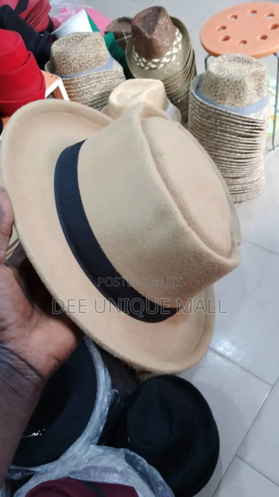 Fancy Hat With Short Brim