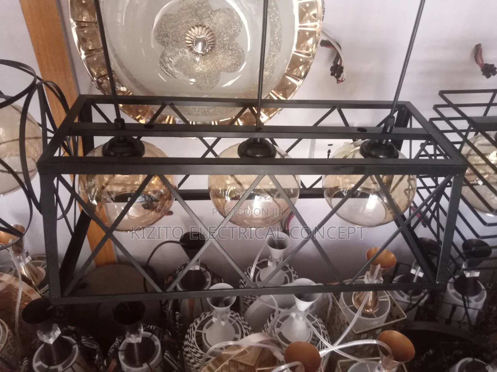 Retro 3 in 1 Dropping Pendant Crystal Chandalier