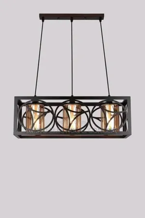 Retro 3 in 1 Dropping Pendant Crystal Chandalier
