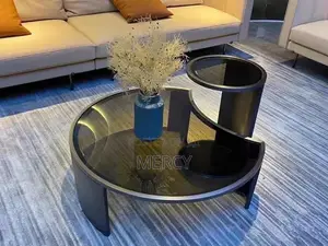 2 in 1 Center Table With Glass Top