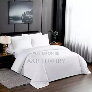 Pure America White Cotton Bedsheets + Duvet Set
