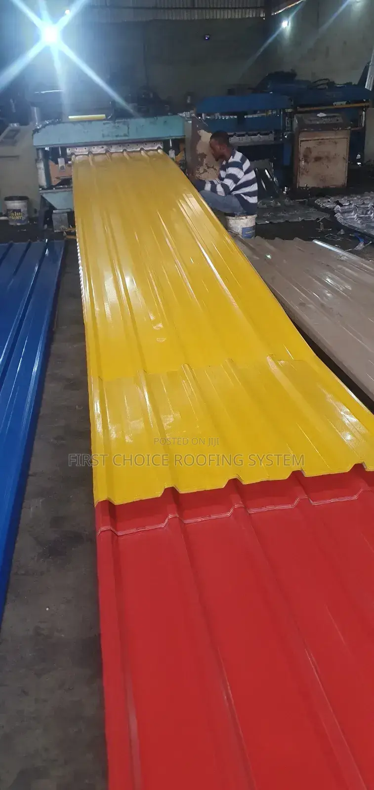 Yellow Long Sparn Roofing Sheets