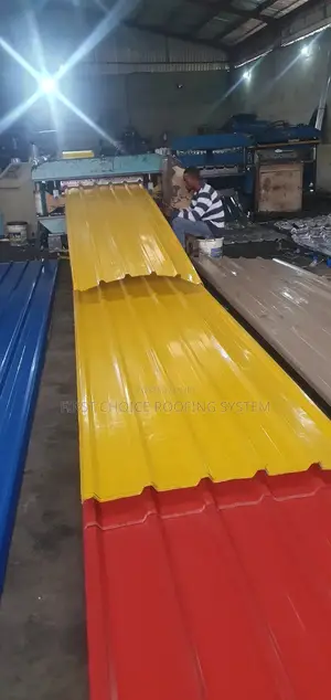 Yellow Long Sparn Roofing Sheets