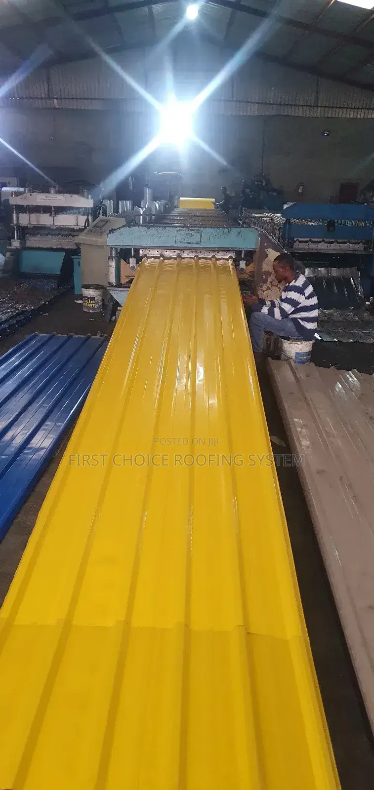 Yellow Long Sparn Roofing Sheets