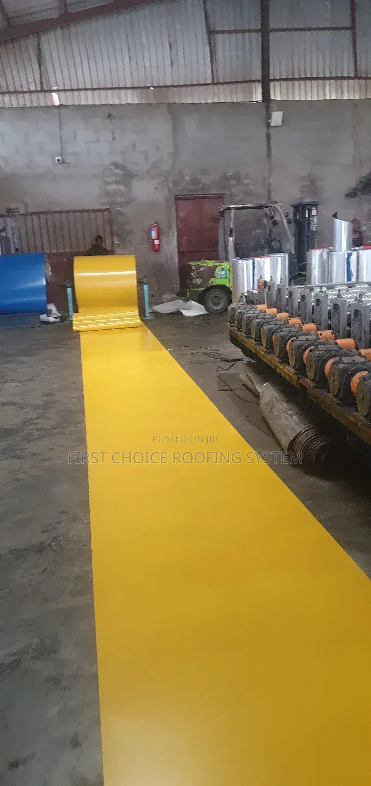 Yellow Long Sparn Roofing Sheets