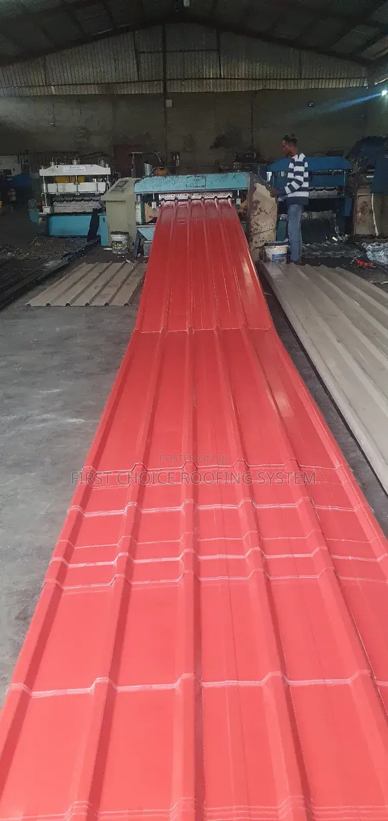 Red Long Sparn Roofing 0.55