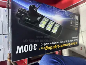 300w Solar Light With CCTV Camera