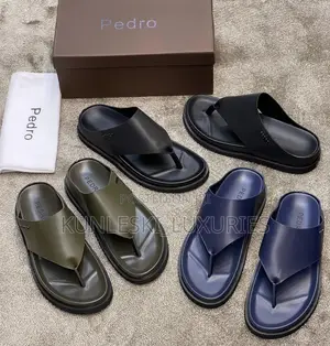 Photo - Original Pedro Luxury Leather Slippers for Men