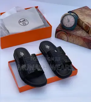 Original Leather Hermes Slipers