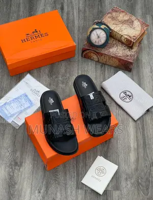 Original Leather Hermes Slipers