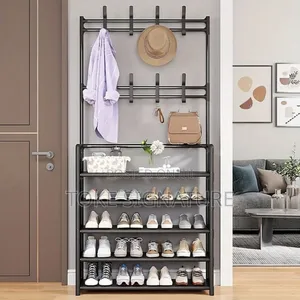 Shoe Rack Organizer and Bag Hanger