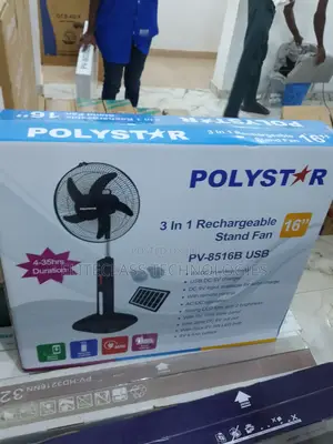 Advanced 16'' Polystar Rechargeable Fan