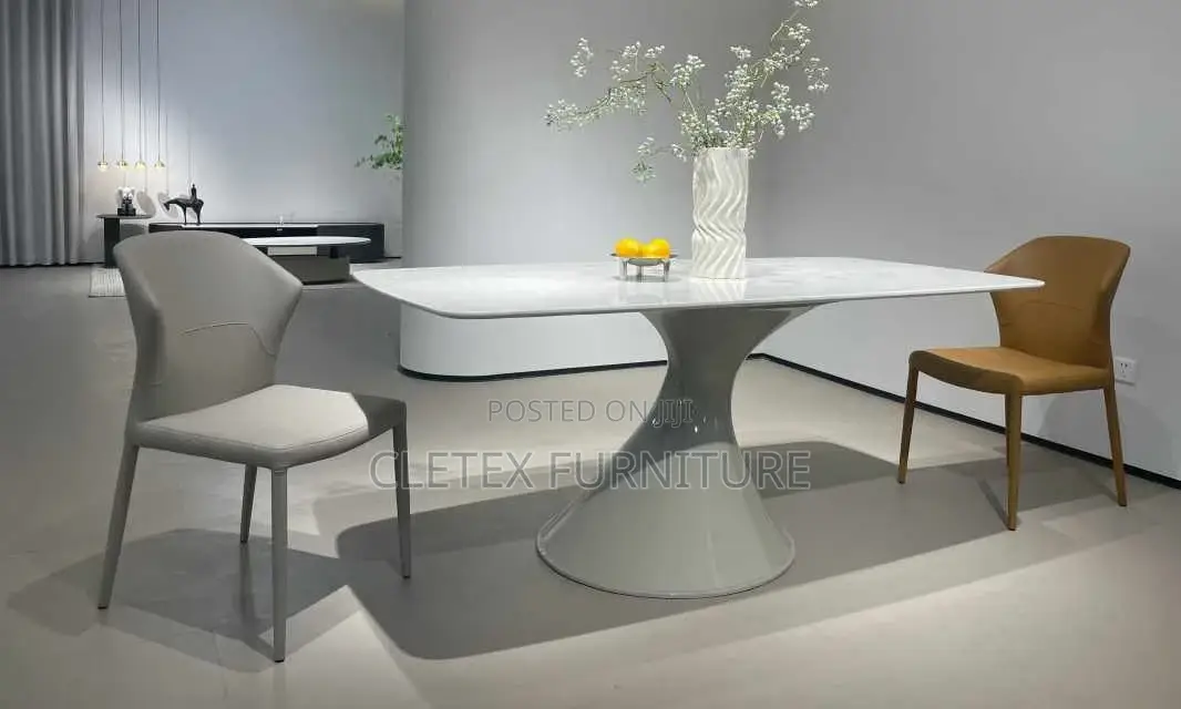 Marble Top Dining Table by 6 Seaters