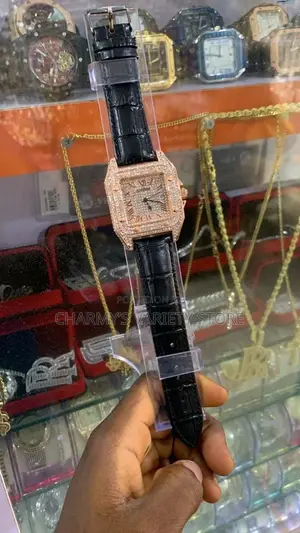 Diamond Gold Cartier Wrist Watch