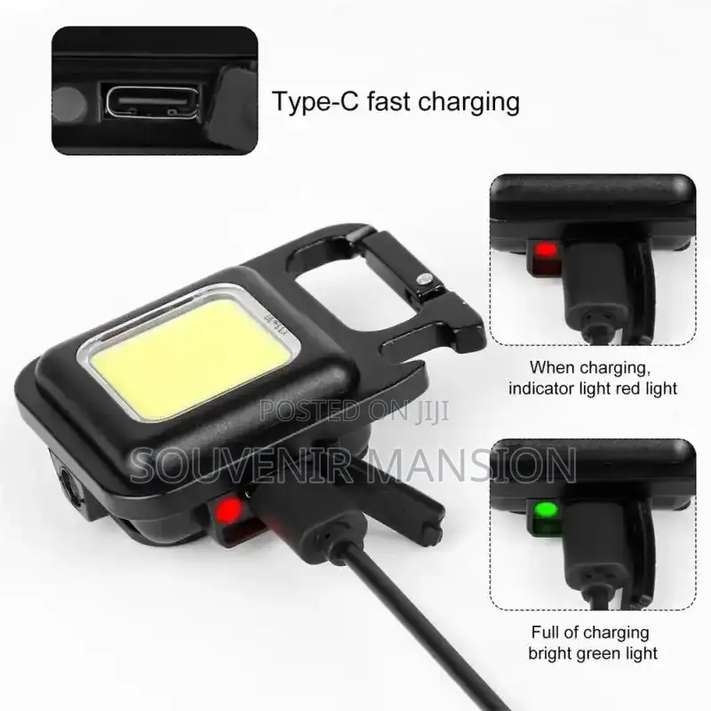 Mini Portable Keychain Flashlight Work Lamp