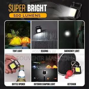 Mini Portable Keychain Flashlight Work Lamp