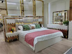 Quality Imported 6 by 7 Bed With Dressing Mirror