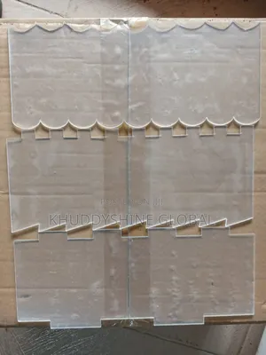 Acrylic Pattern Scraper 2 Sides for Icing Cakes