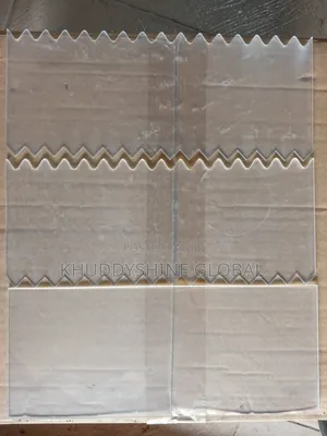 Acrylic Pattern Scraper 2 Sides for Icing Cakes