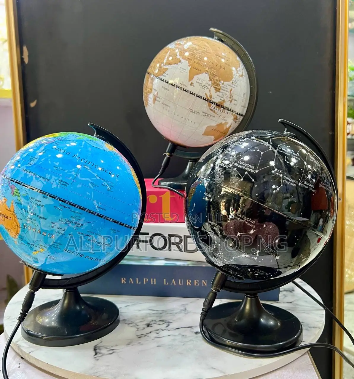 World Globe Table /Shelf Decor