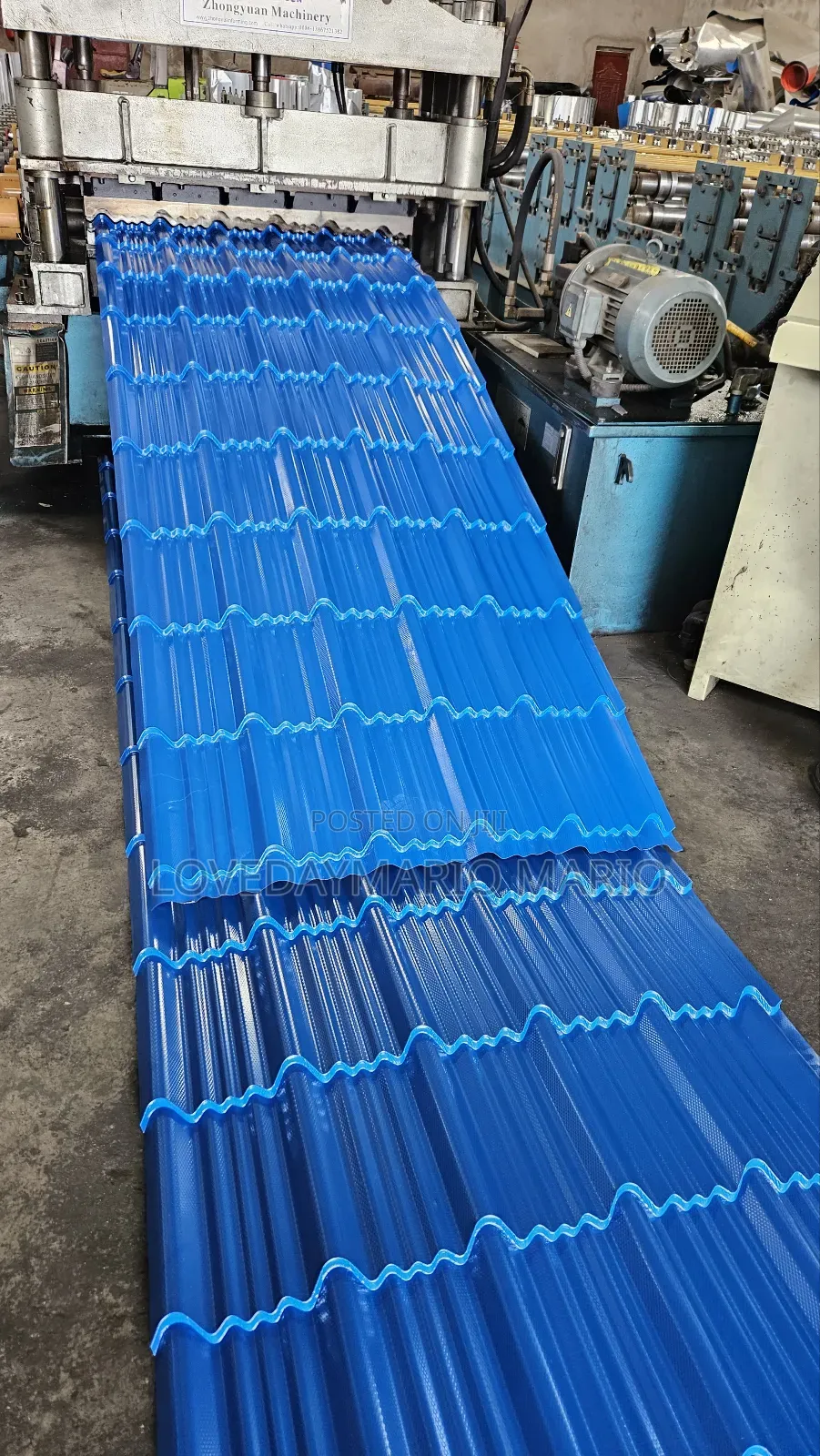 Step Tiles Roofing 0.50mm Deep Blue