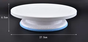 6 Sets Plastic Cake Turntable Rotating Cake Plastic Knife