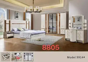 Imported Set Of 6 By 7 Bed With Wardrobe