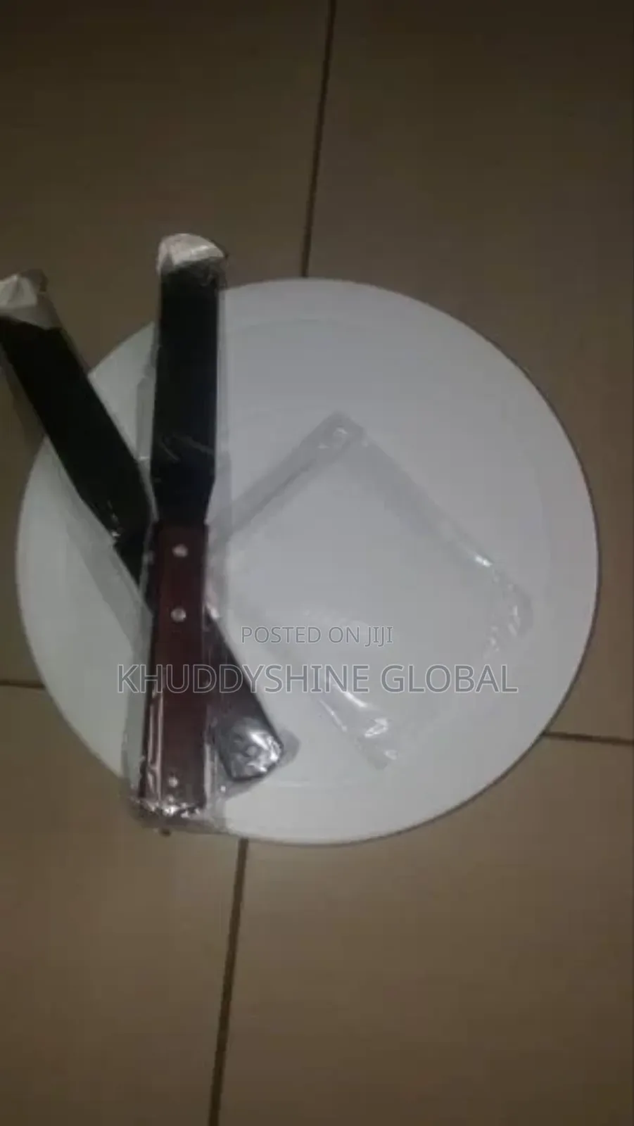 6 Sets Plastic Cake Turntable Rotating Cake Plastic Knife
