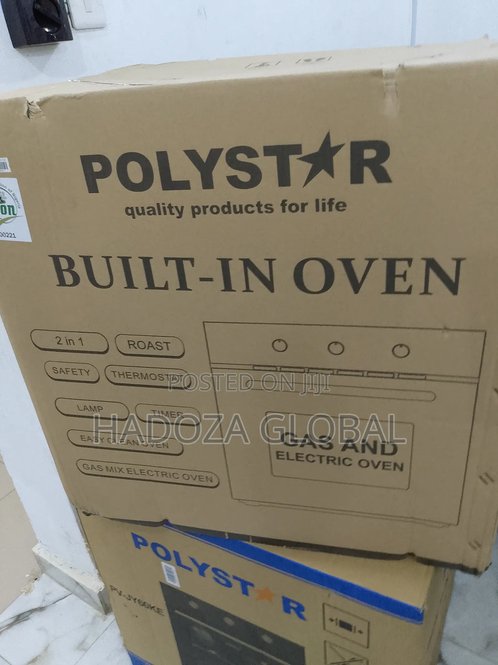 User-Friendly Polystar Built in Electric Gas Oven